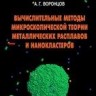 Вычислительные методы микроскопической теории металлических расплавов и нанокластеров